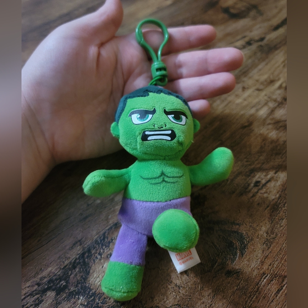TY The Hulk Plush Keychain